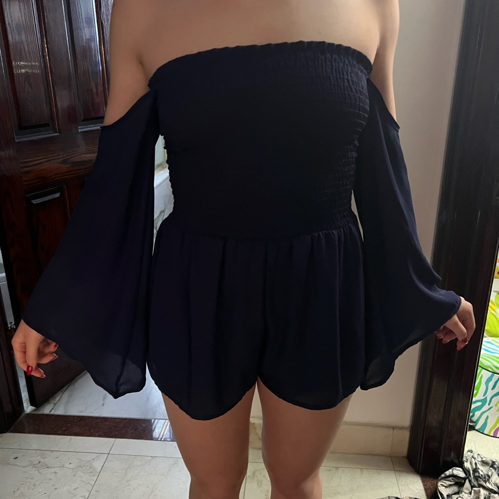 Blue Romper worn once